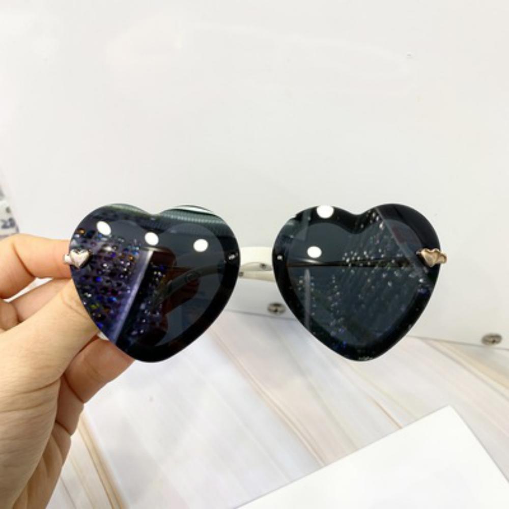 Retro Trend Children's Heart-shaped Polarized Sunglasses Accessories Wholesale