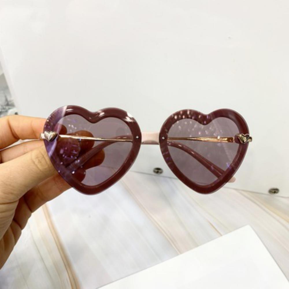 Retro Trend Children's Heart-shaped Polarized Sunglasses Accessories Wholesale