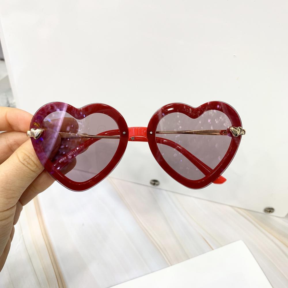 Retro Trend Children's Heart-shaped Polarized Sunglasses Accessories Wholesale