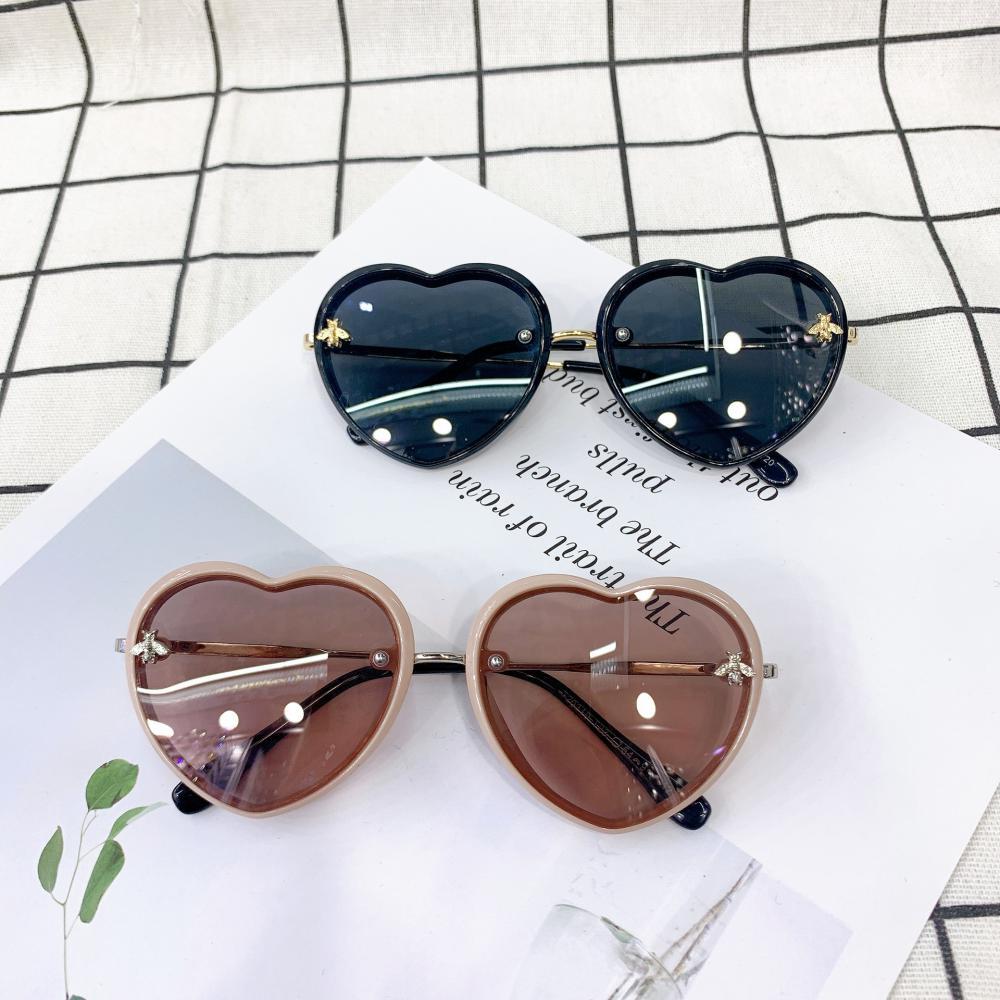 Retro Trend Children's Heart-shaped Polarized Sunglasses Accessories Wholesale