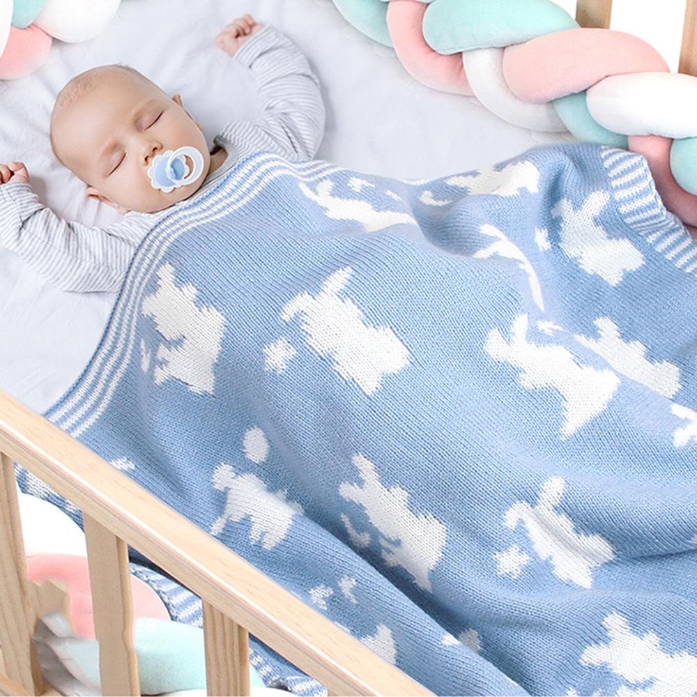 Baby Ribbit Cartoon Printed Stroller Cover Wholesale Baby Blanket