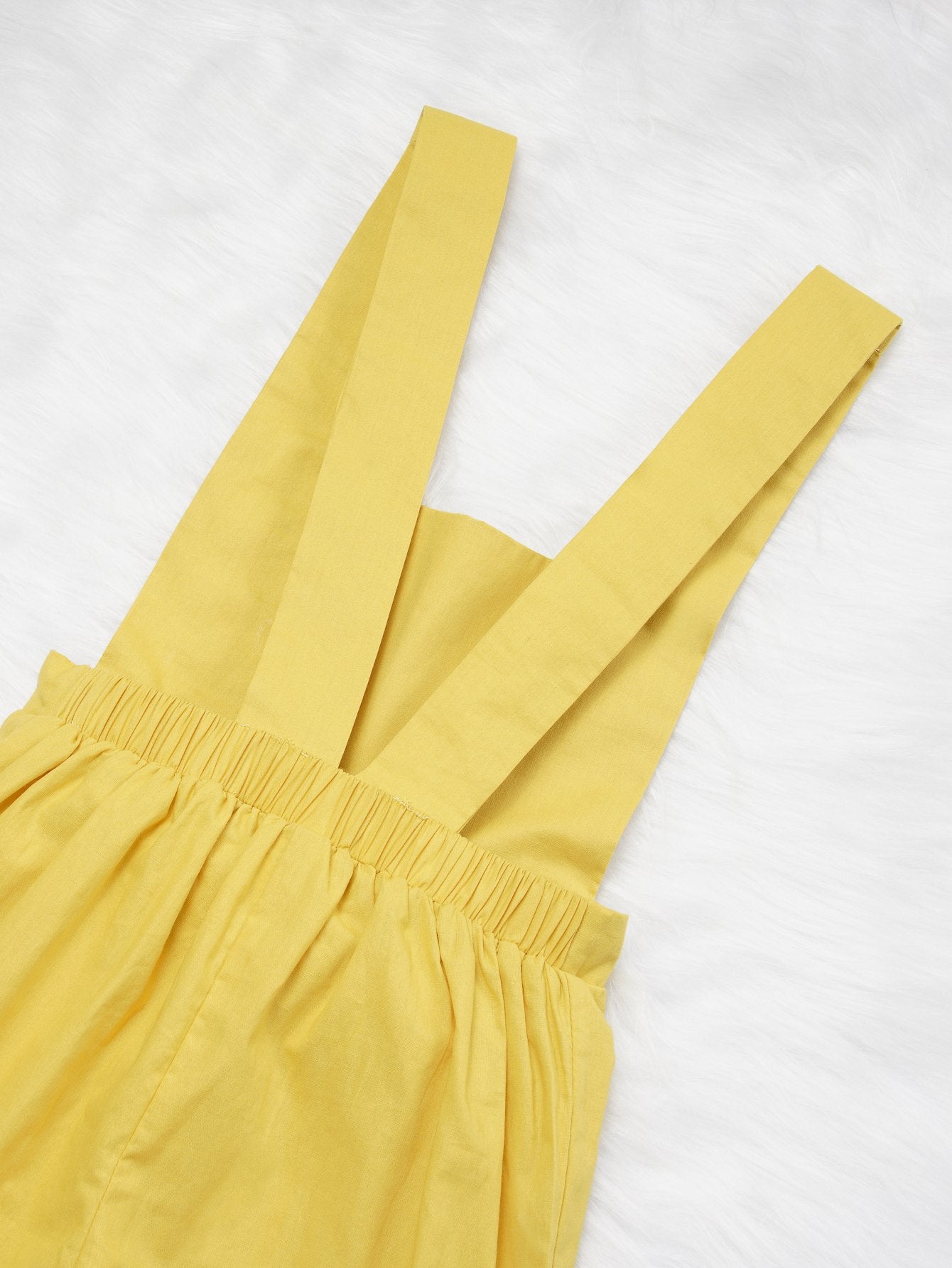 Girls Ruffled Button Yellow Summer Jumpsuit Wholesale Childrens Boutique Clothing Suppliers