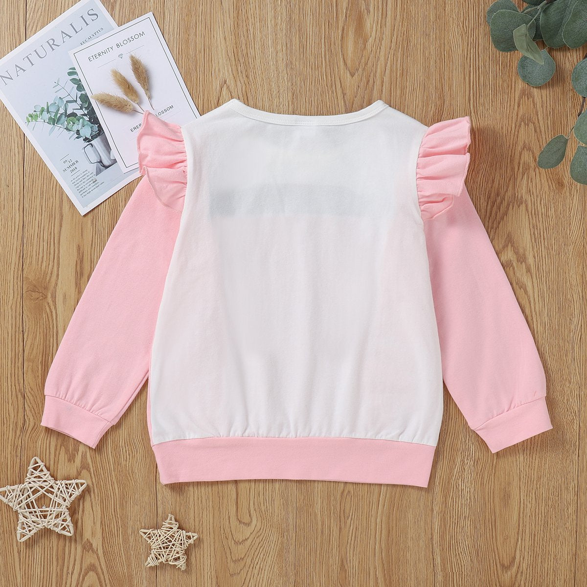 Girls Ruffled Long Sleeve Top quality children's clothing wholesale