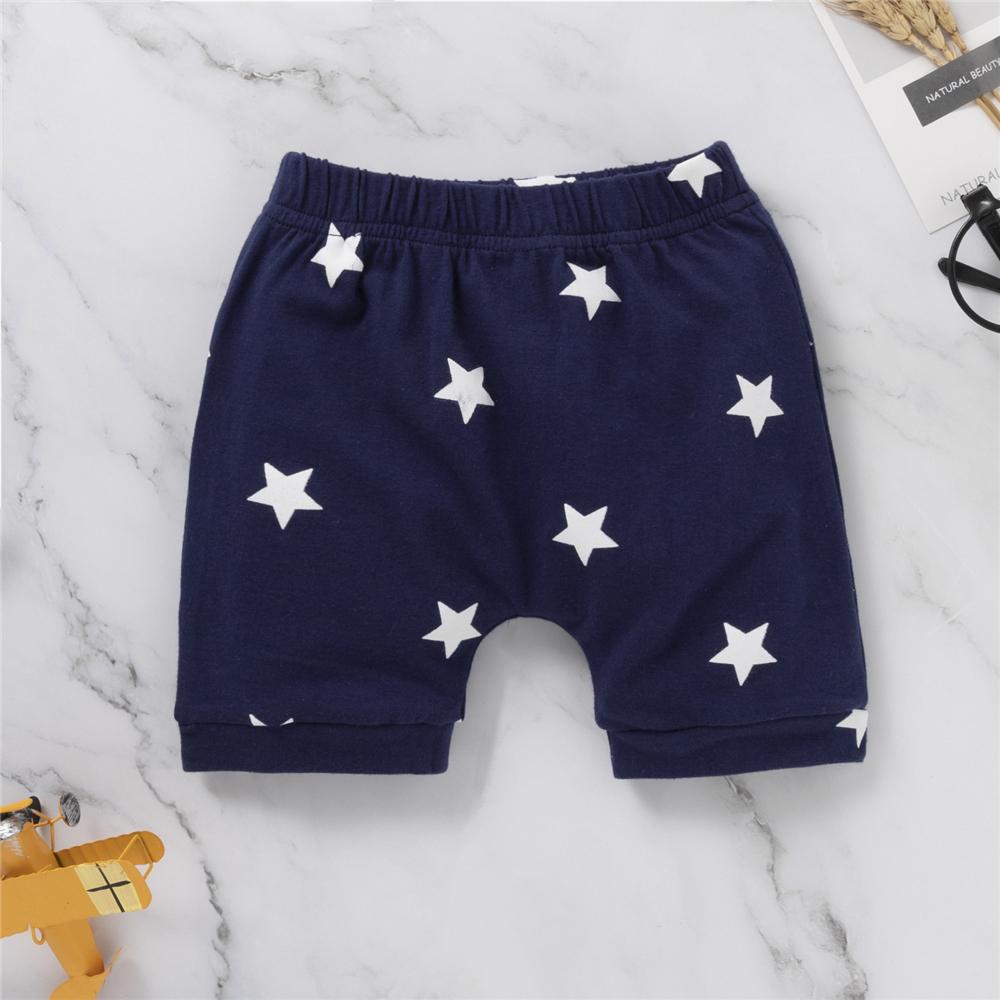 Baby Boys Short Sleeve July Star Printed Romper & Shorts Wholesale Baby Boutique Items