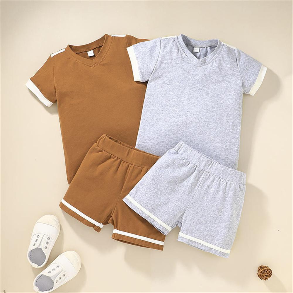 Boys Short Sleeve Casual Top & Shorts kids clothes wholesale