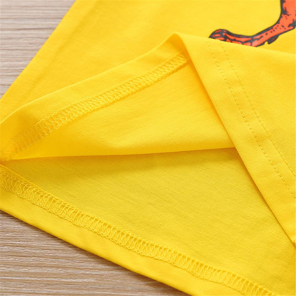 Boys Short Sleeve Dinosaur Printed T-shirt & Shorts wholesale kids boutique clothing