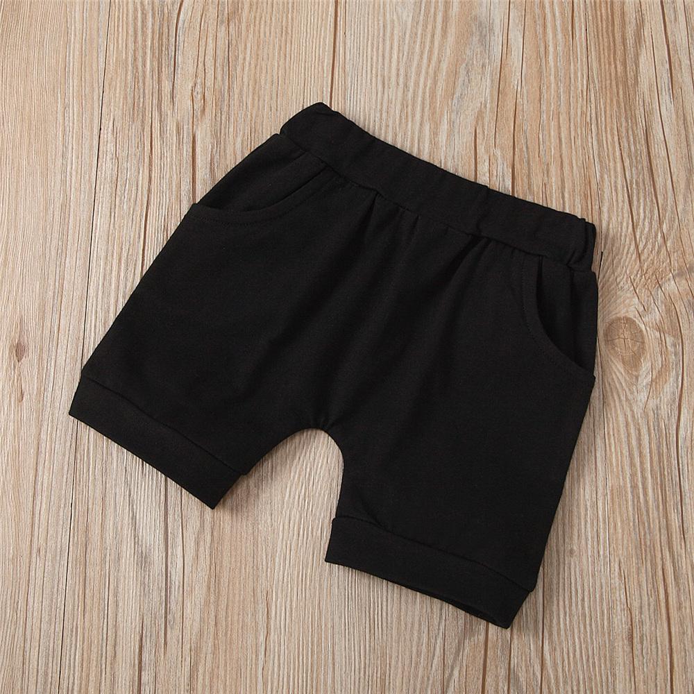 Boys Short Sleeve Letter Bear Printed Top & Shorts Wholesale Boys Clothes