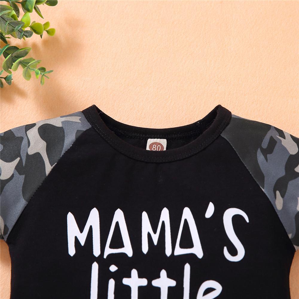 Boys Short Sleeve Mamas Little Boy Camo T-shirt & Shorts kids wholesale vendors