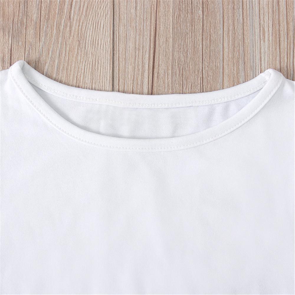 Girls Short Sleeve Solid Color T-shirt & Shorts & Hairband wholesale childrens clothing online