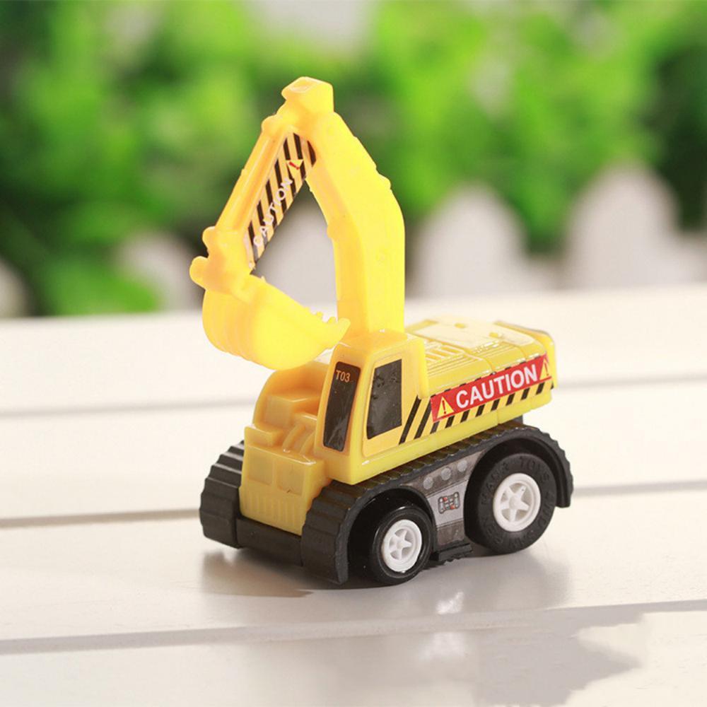 Six Toy Cars Cartoon Mini Construction Team Kids Accessories Wholesale