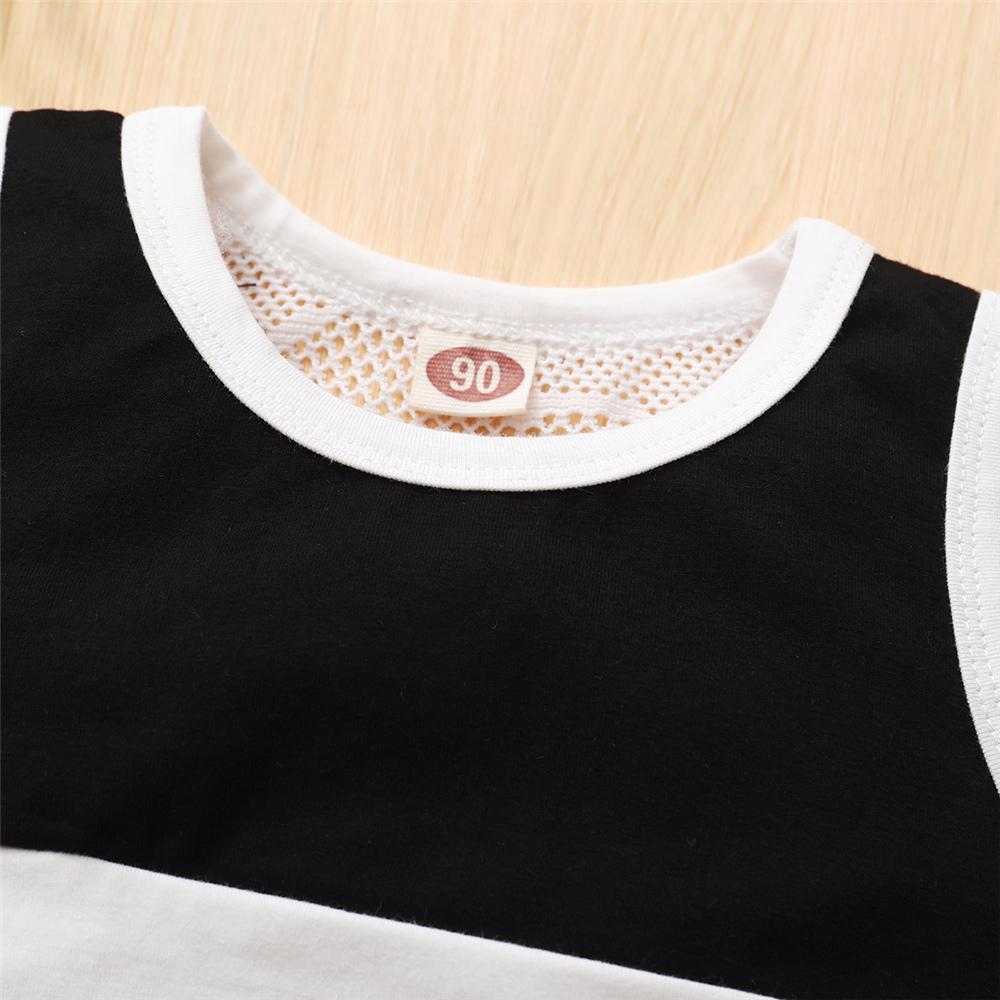 Girls Sleeveless Color Block Top & Shorts Girls Clothing Wholesalers