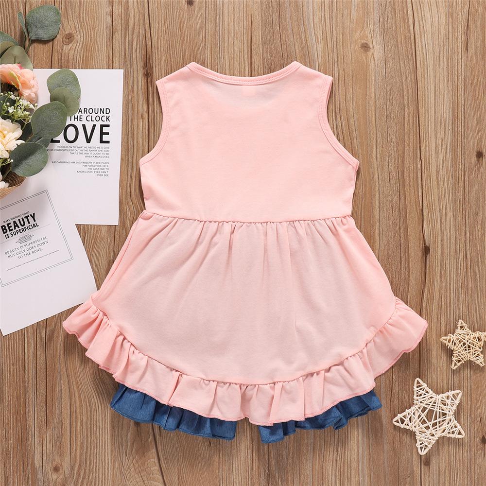 Girls Sleeveless Solid Ruffled Top & Shorts wholesale childrens clothing online