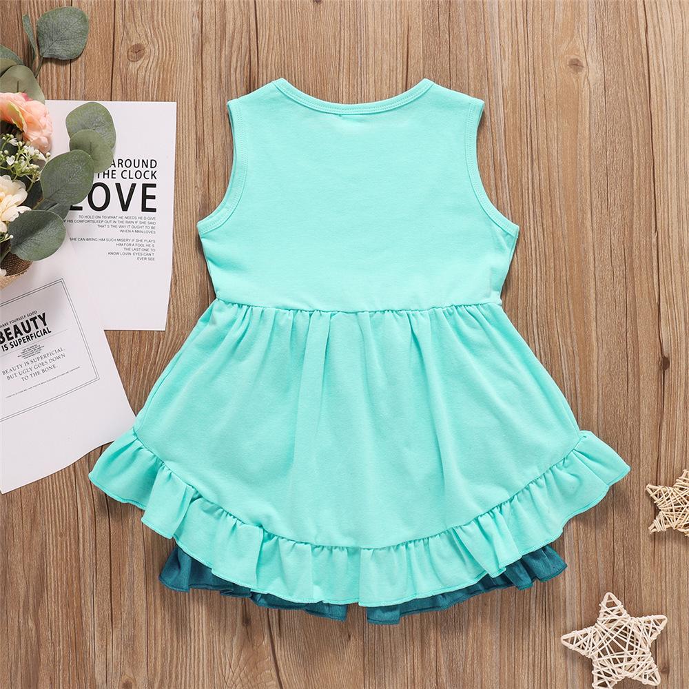 Girls Sleeveless Solid Ruffled Top & Shorts wholesale childrens clothing online