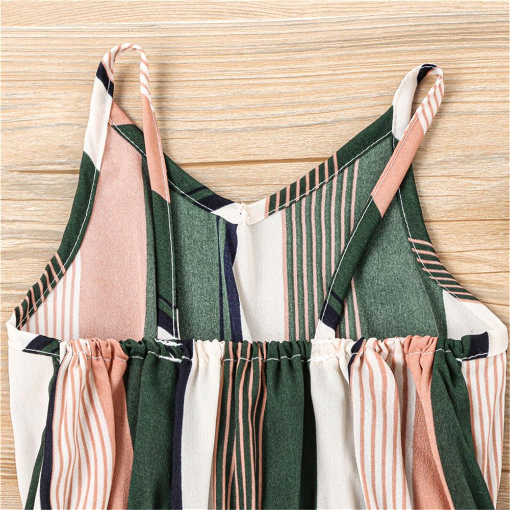 Girls Sleeveless Striped Fashion Jumpsuit wholesale kids clothing