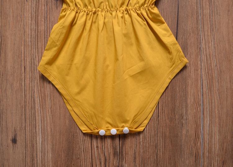 Baby Girls Sleeveless Summer Romper & Headband baby clothes wholesale usa