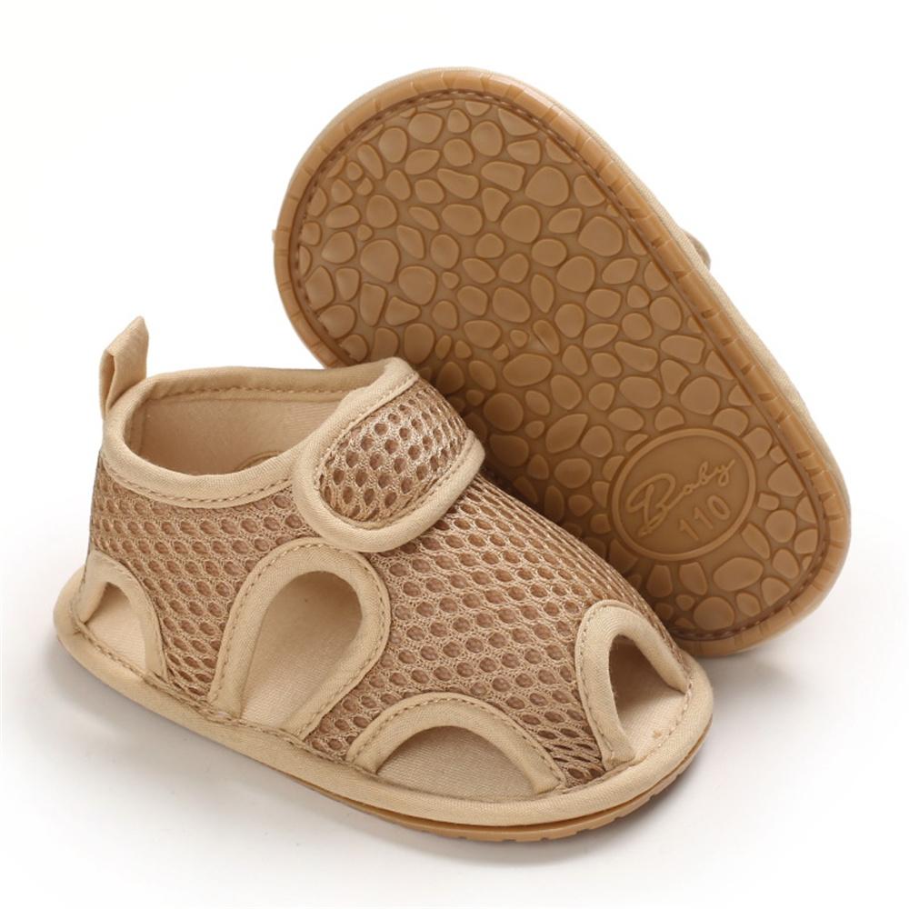 Baby Unisex Solid Breathable Hollow Out Sandals Wholesale Toddlers Canvas Shoes
