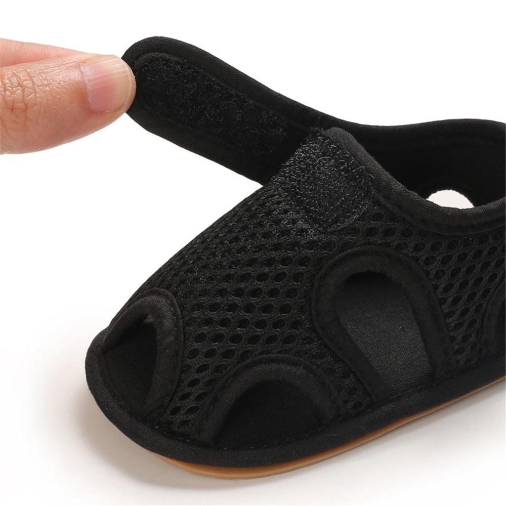 Baby Unisex Solid Breathable Hollow Out Sandals Wholesale Toddlers Canvas Shoes