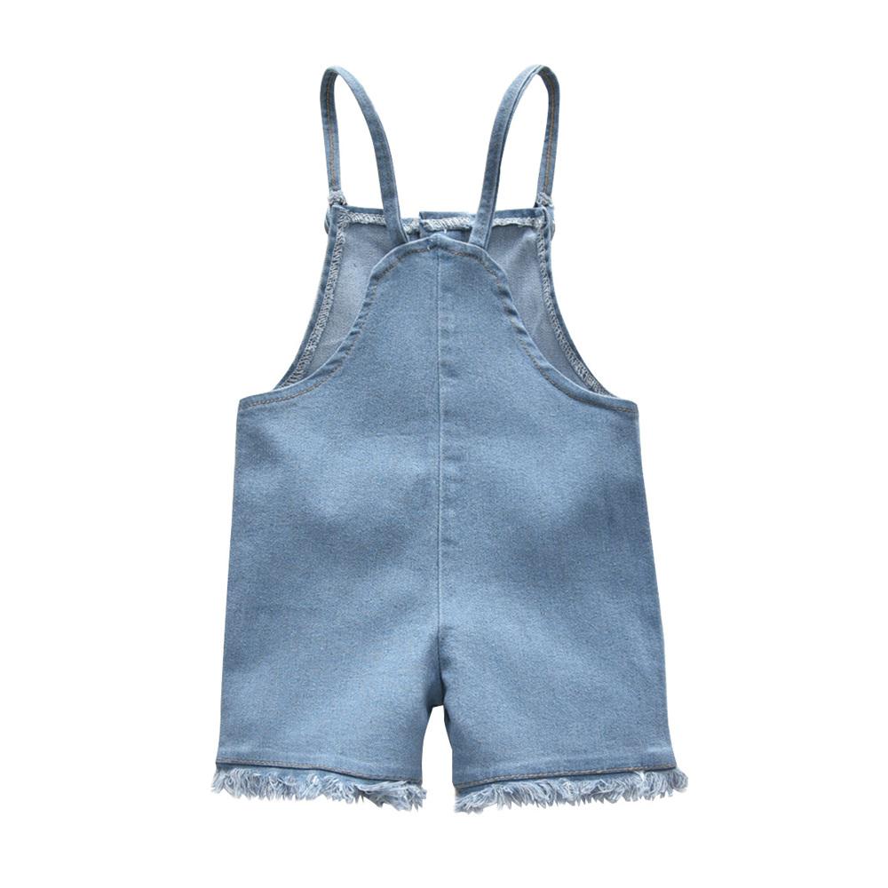 Baby Girls Solid Color Button Pocket Suspender Jumpsuit Baby Clothes Wholesale Bulk