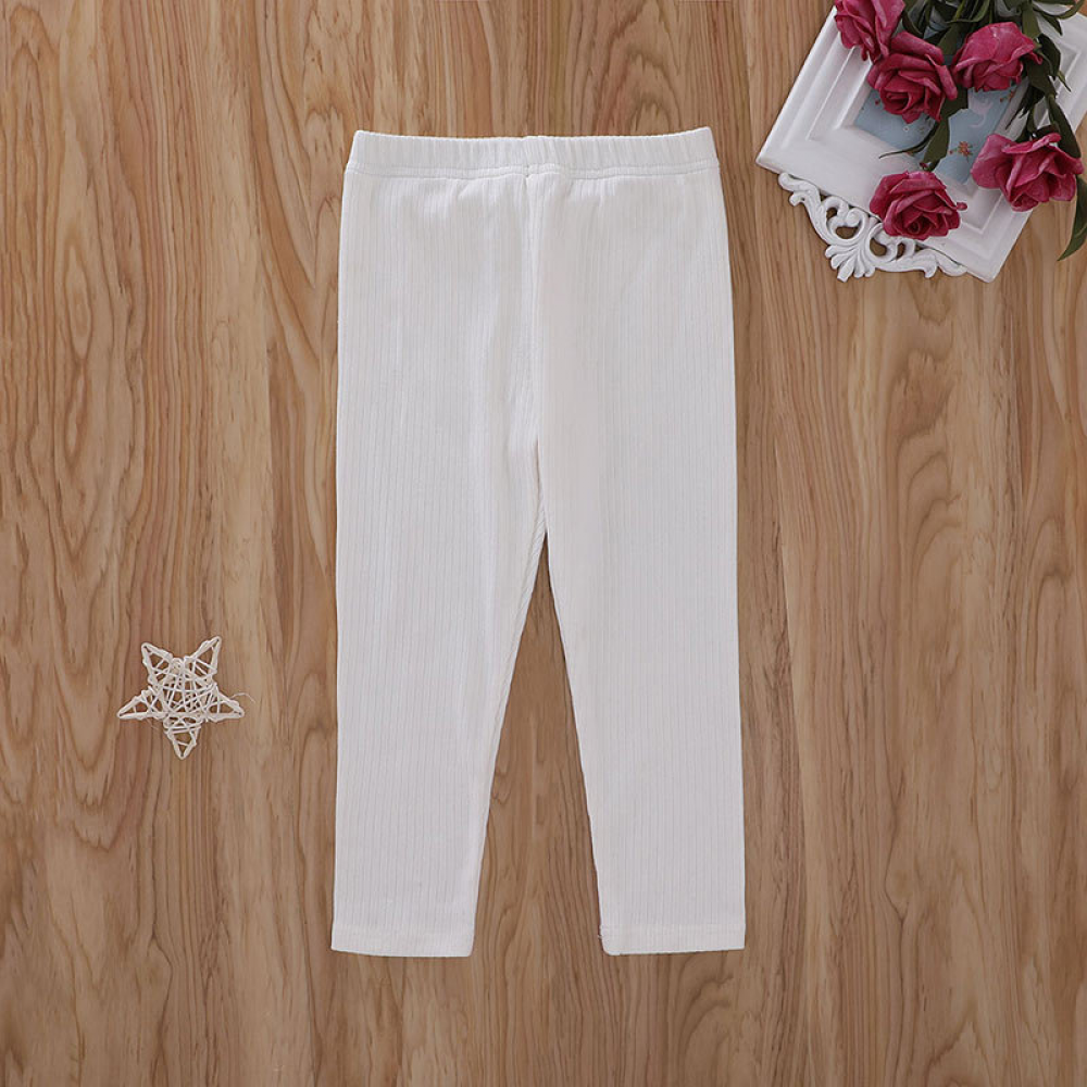 Girls Solid Color Casual Pants wholesale kids boutique clothing