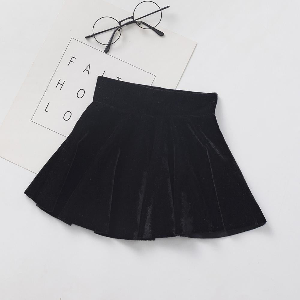Girls Solid Color Casual Pleated Skirts Toddler Girl Wholesale Clothing