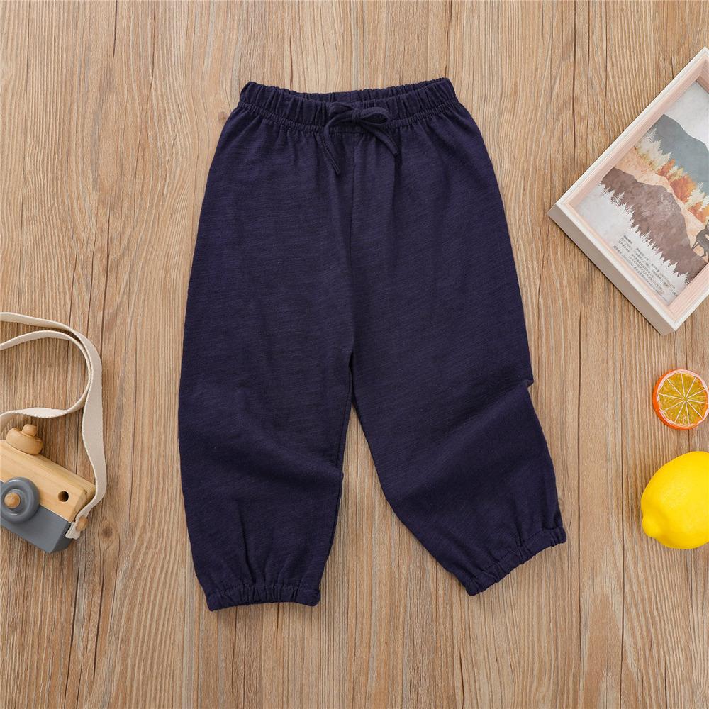 Girls Solid Color Drawstring Elastic Waist Pants wholesale children's boutique clothing suppliers usa