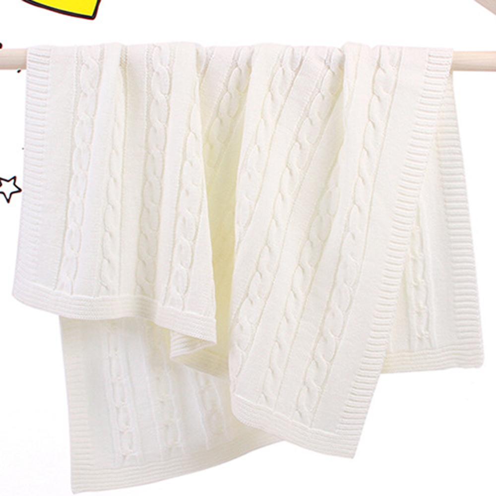 Baby Solid Color Knitted Casual Newborn Baby Blankets