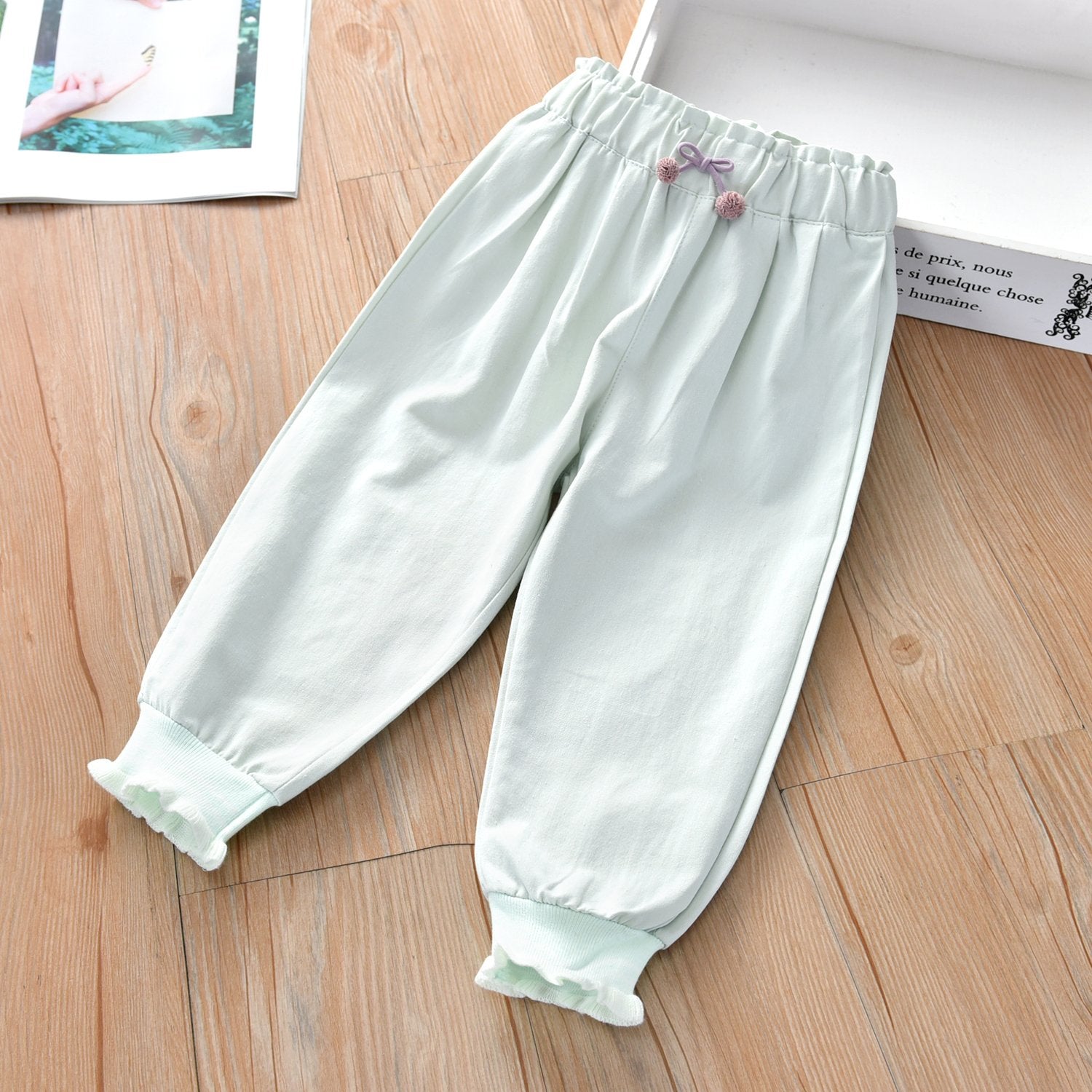 Girls Solid Color Pants Wholesale Toddler Clothes