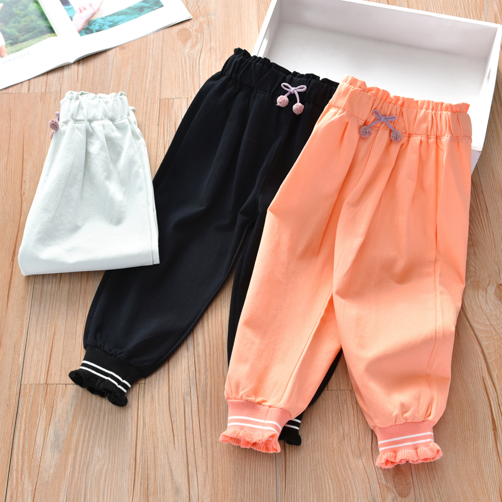 Girls Solid Color Pants Wholesale Toddler Clothes