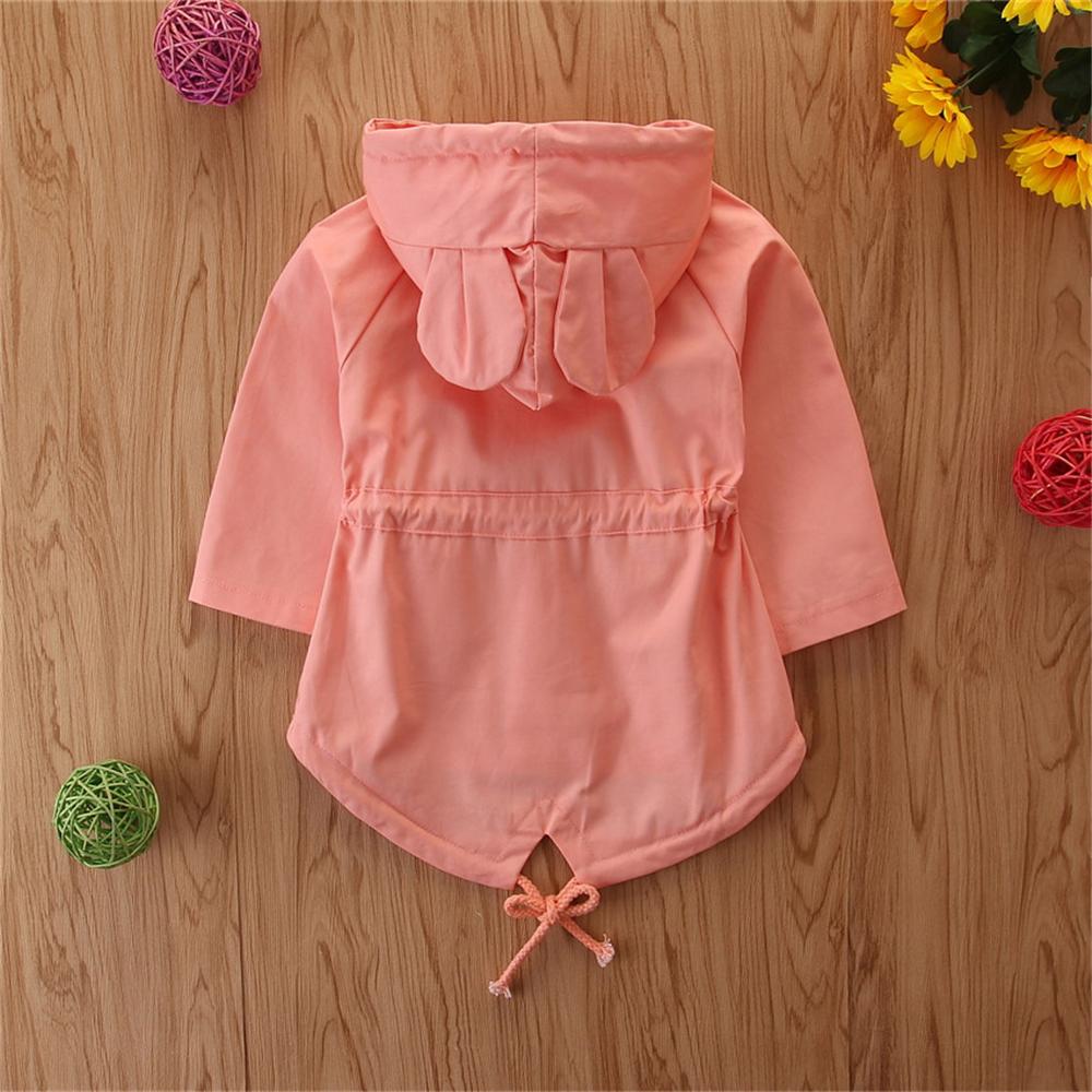 Girls Solid Hooded Long Sleeve Coats Wholesale Kids Boutique Clothing