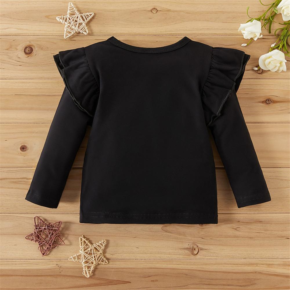 Baby Girls Solid Long Sleeve T-shirt