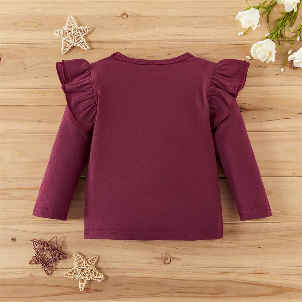 Baby Girls Solid Long Sleeve T-shirt
