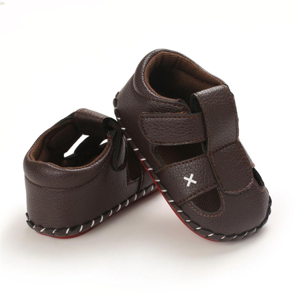 Baby Boys Solid Magic Tape Sandals Wholesale Child Shoes