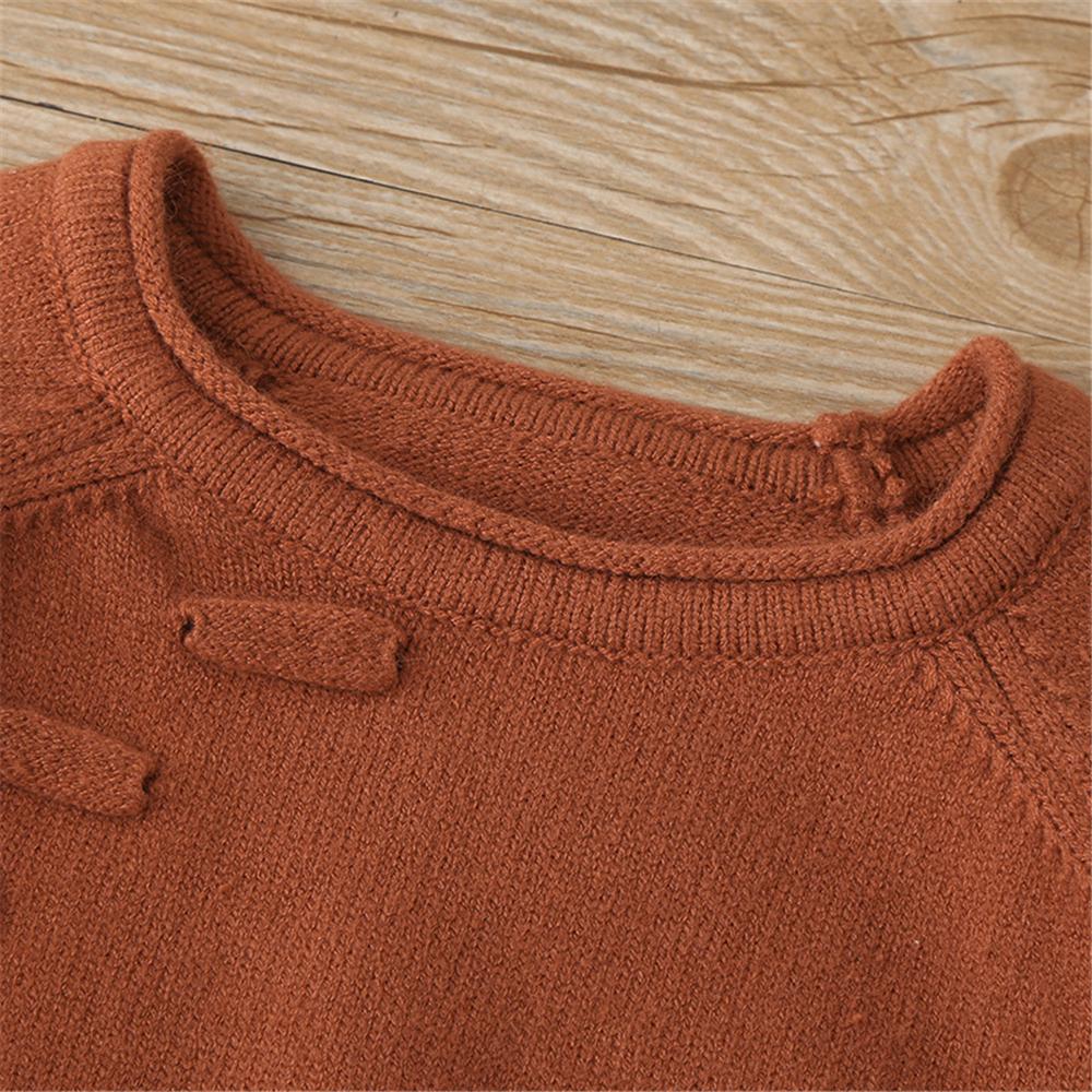 Girls Solid Pocket Pullover Sweaters Girls Boutique Wholesale
