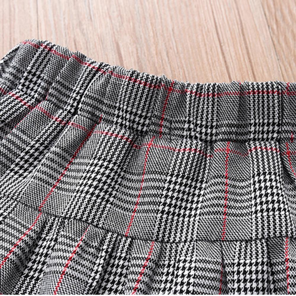 Girls Splicing Plaid Pants trendy kids wholesale clothing