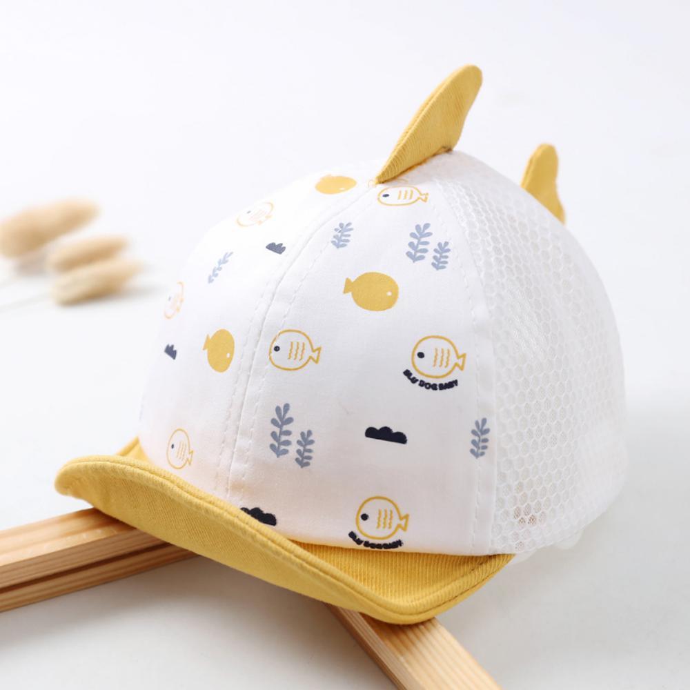 Spring And Summer Cartoon Fish Thin Mesh Sunshade Cap Wholesale Kids Accessories