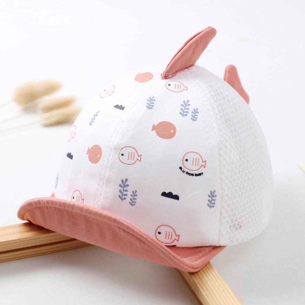 Spring And Summer Cartoon Fish Thin Mesh Sunshade Cap Wholesale Kids Accessories