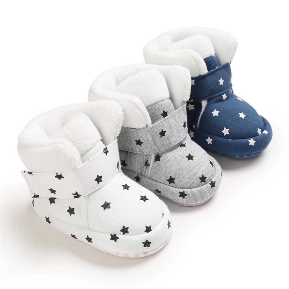 Baby Girls Star Magic Tape Snow Boots Wholesale Kid Shoes