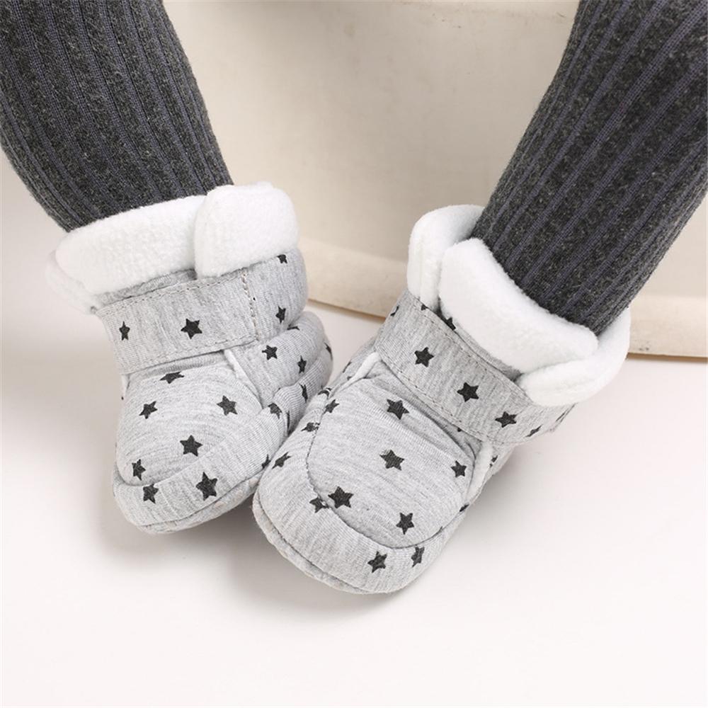 Baby Girls Star Magic Tape Snow Boots Wholesale Kid Shoes