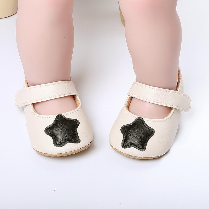 Baby Girls Star Princess Magic Tape Toddler PU Shoes Childrens Wholesale Shoes