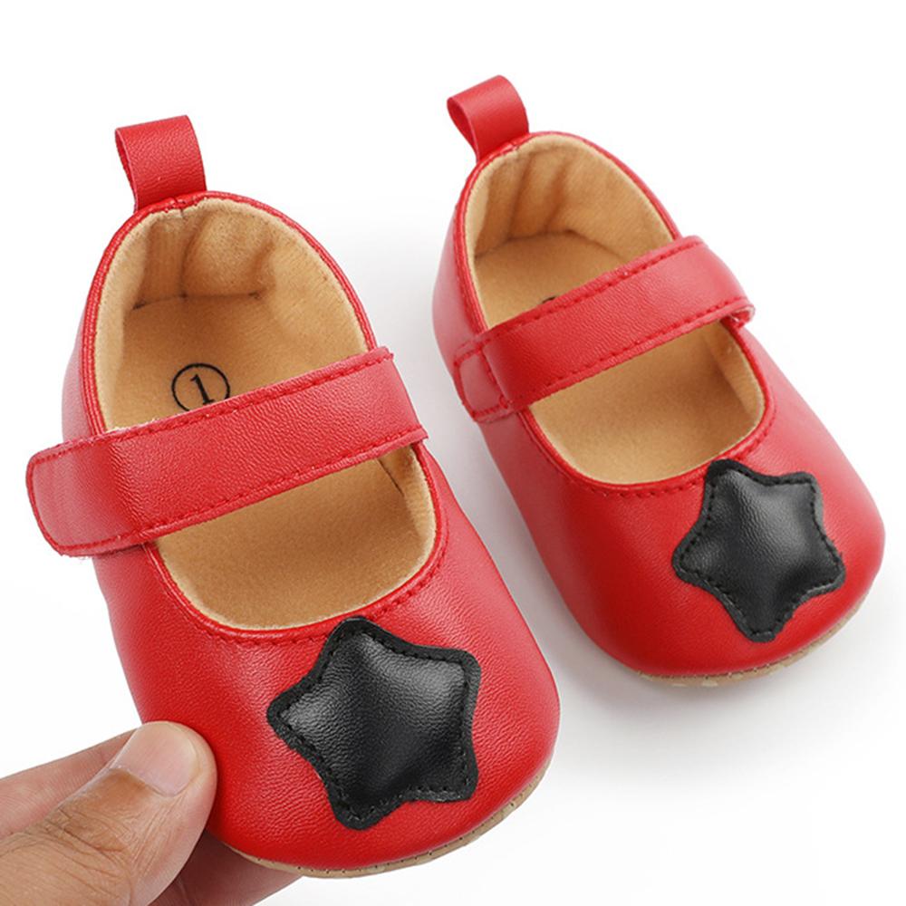Baby Girls Star Princess Magic Tape Toddler PU Shoes Childrens Wholesale Shoes