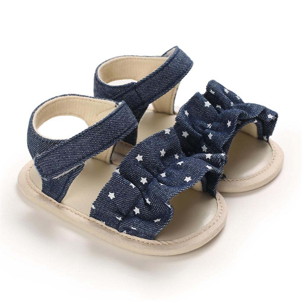 Baby Girls Star Printed Magic Tape Sandals Toddler Shoes Wholesale