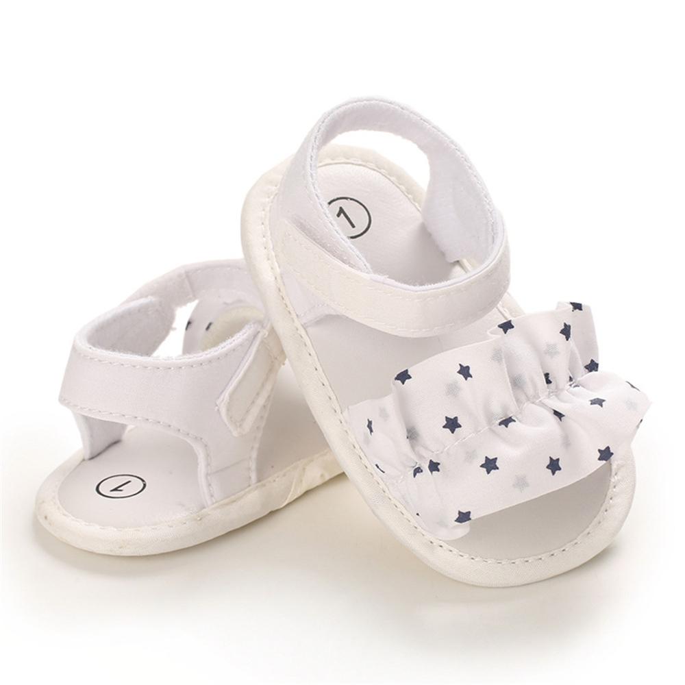 Baby Girls Star Printed Magic Tape Sandals Toddler Shoes Wholesale