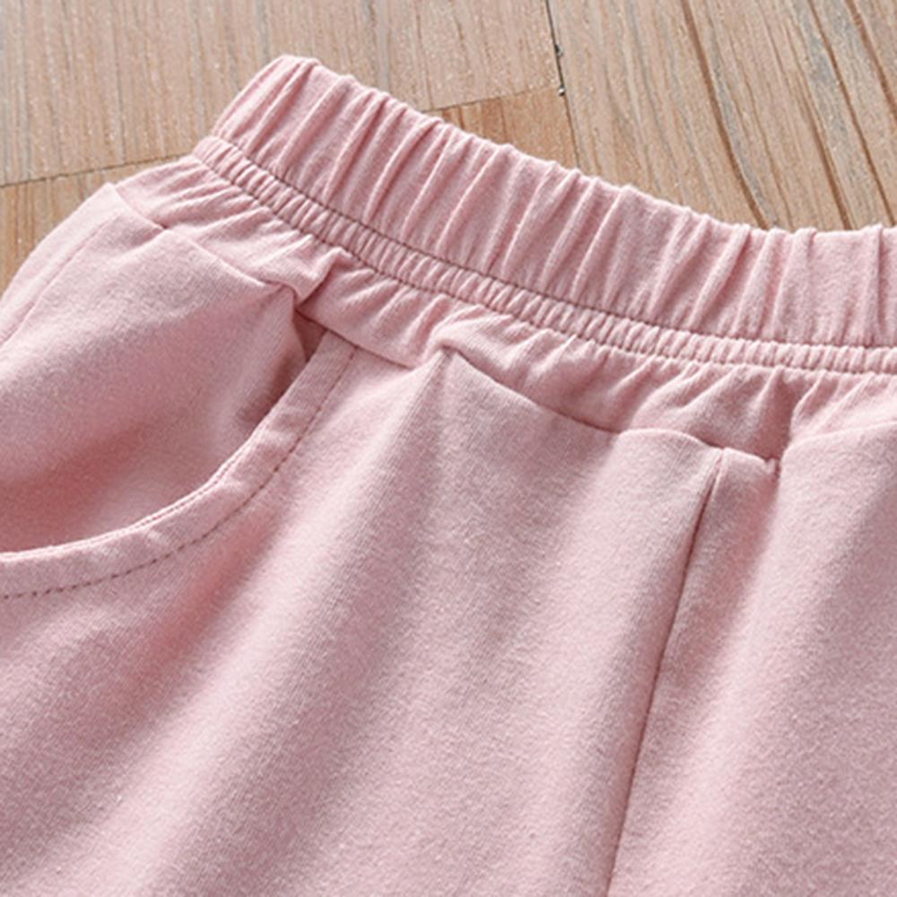 Girls Strawberry Pocket Casual Summer Pants wholesale kids boutique clothing