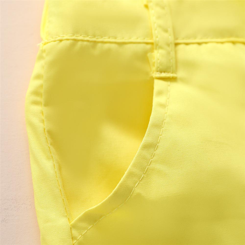 Boys Striped Animal Printed Short Sleeve Shirt & Yellow Shorts Boys Casual Suits