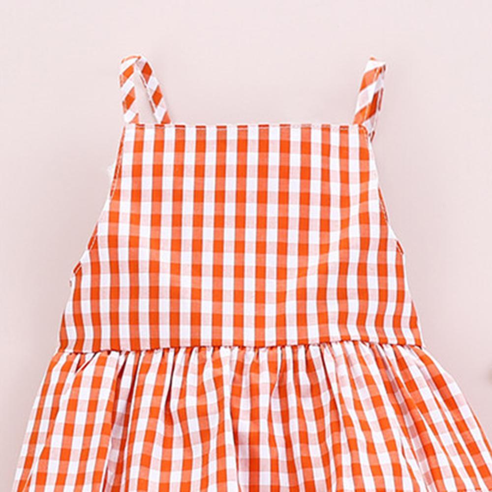 Girls Striped Polka Dot Printed Ruffled Sling Romper wholesale kids clothing suppliers