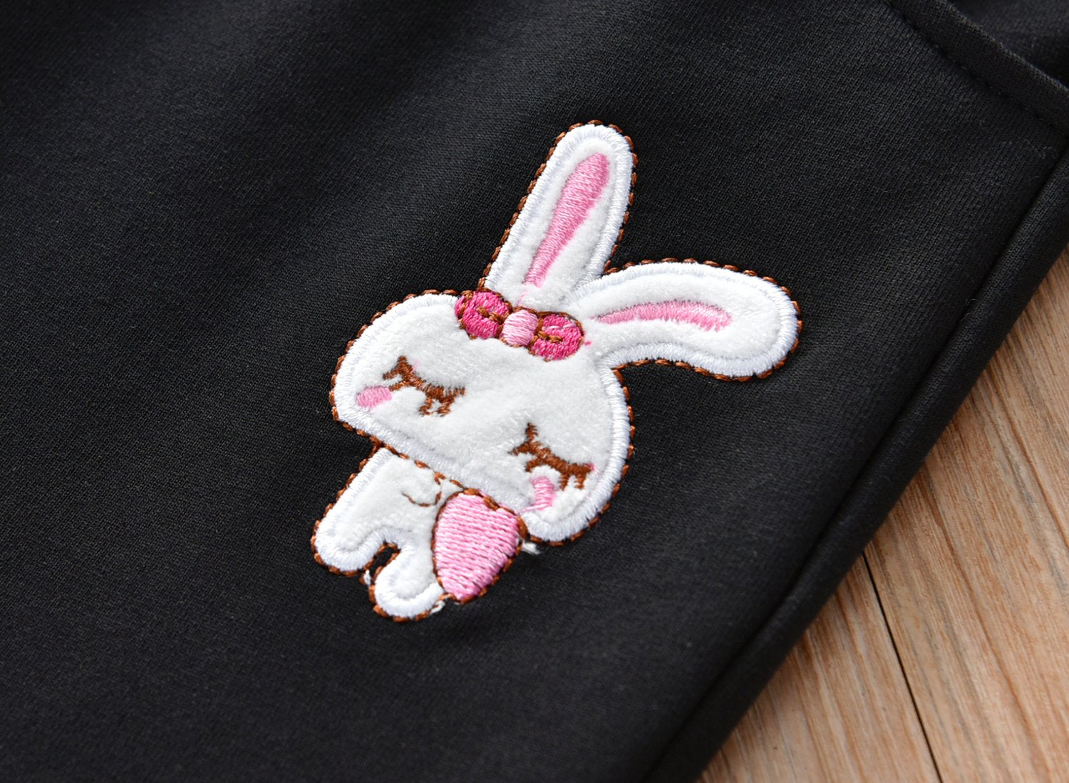 Girls Striped Rabbit Printed Cartoon Pants trendy kids wholesale clothing