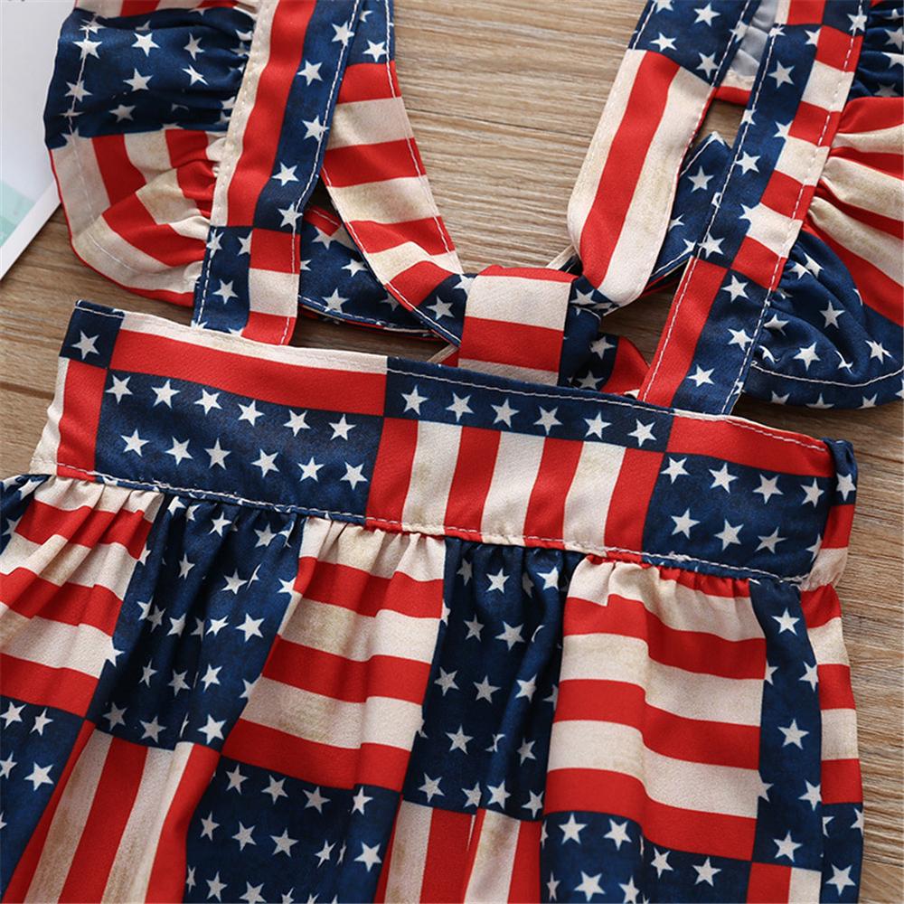 Baby Girls Striped Star Printed Romper & Headband Baby Clothing Cheap Wholesale