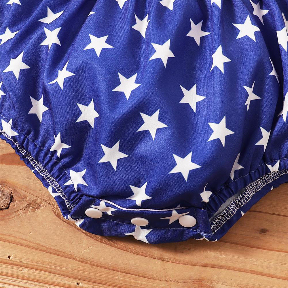 Baby Girls Striped Star Sling Romper baby wholesale vendors