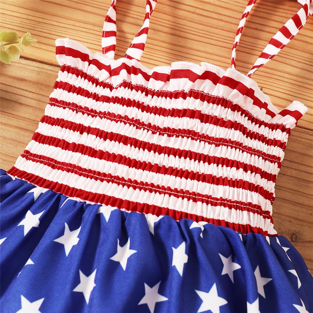 Baby Girls Striped Star Sling Romper baby wholesale vendors