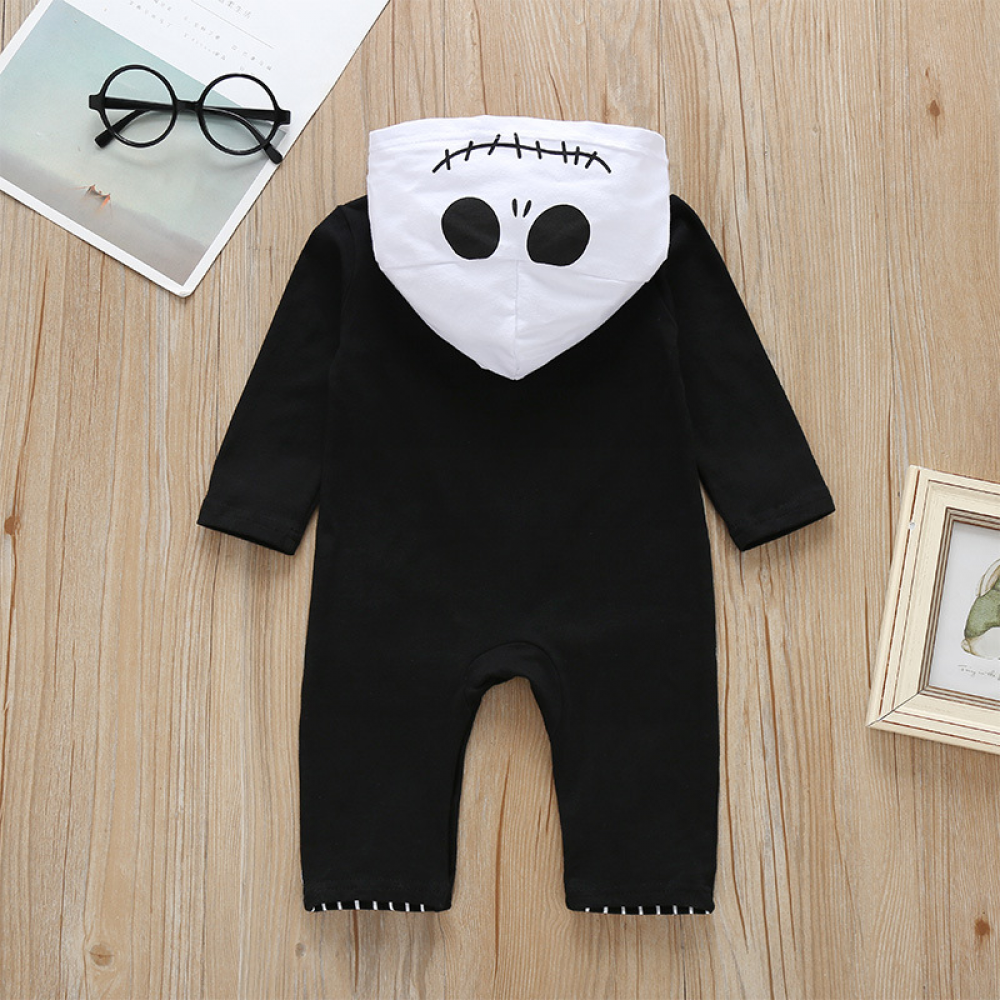 Baby Boys Striped Striped Long Sleeve Hooded Cartoon Romper baby wholesale clothing